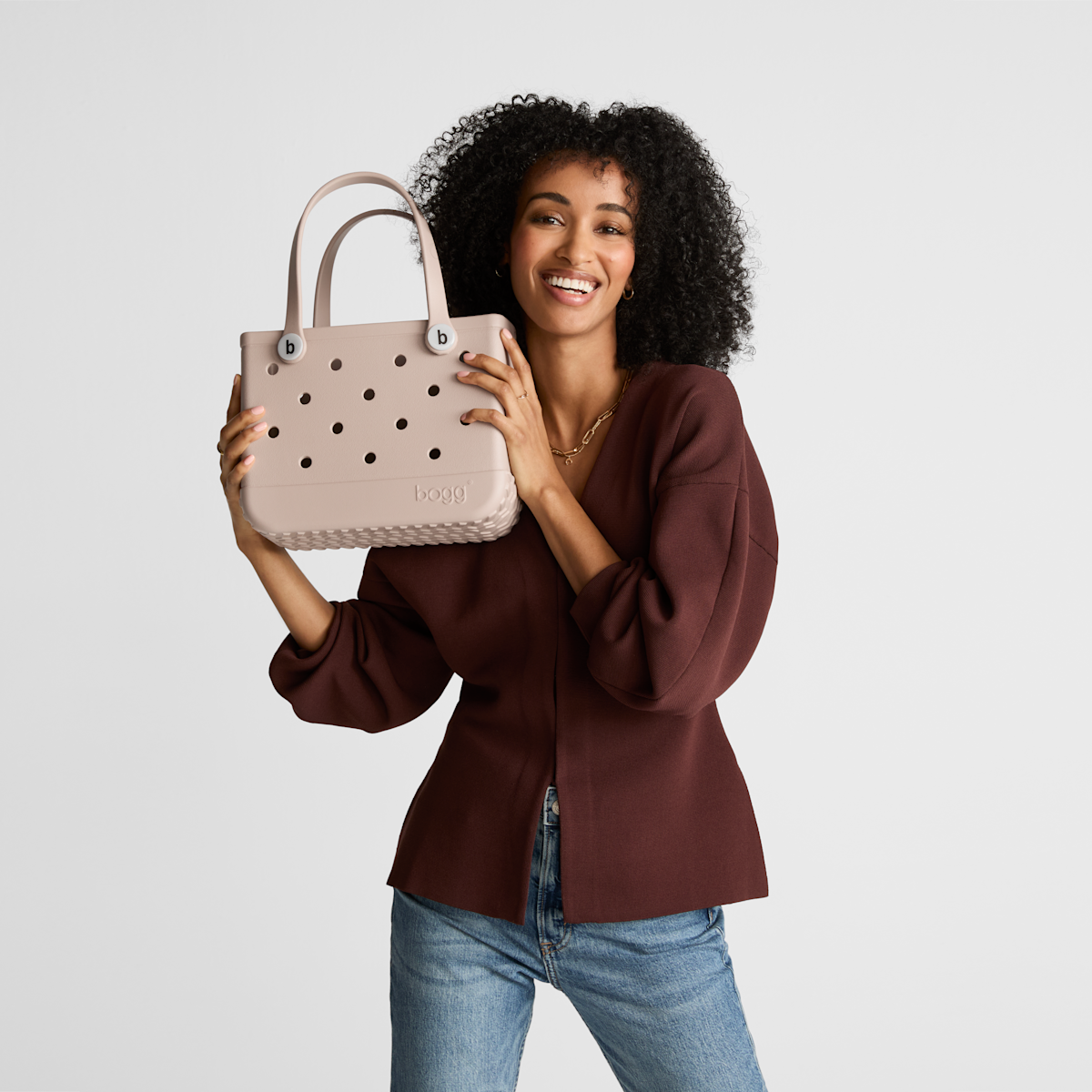 Bitty Bogg Bag - Cut Out Heart Coconut